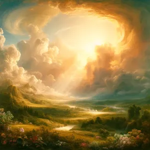 1. Tak zostały ukończone niebiosa i ziemia oraz cały ich zastęp.