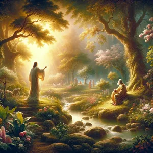 16. I rozkazał Pan Bóg człowiekowi, mówiąc: Z wszelkiego drzewa ogrodu możesz jeść dowolnie;