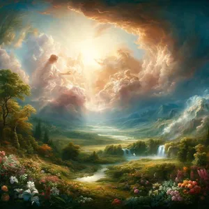 4. Oto są dzieje niebios i ziemi, kiedy zostały stworzone, w dniu, kiedy Pan Bóg uczynił ziemię i niebo,