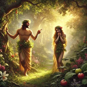 12. Adam odpowiedział: Niewiasta, którą postawiłeś przy mnie, dała mi z tego drzewa, i jadłem.