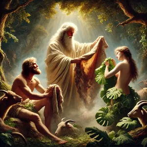 21. Pan Bóg sporządził dla Adama i jego żony odzienie ze skóry i przyodział ich.