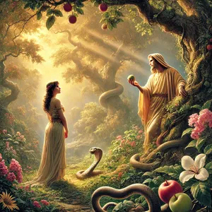 3. ale o owocach drzewa, które jest w środku ogrodu, Bóg powiedział: Nie będziecie z niego jeść, ani go dotykać, abyście nie pomarli.