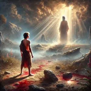 10. Rzekł Pan: „Cóżeś uczynił? Krew brata twego głośno woła ku mnie z ziemi!