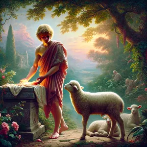 4. Abel także złożył ofiarę z pierworodnych swojego stada i z ich tłuszczu. Pan wejrzał na Abla i jego ofiarę,