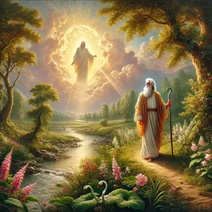 22. Henoch chodził z Bogiem; po zrodzeniu Metuszelacha żył jeszcze 300 lat i zrodził synów i córki.