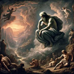 6. Pan żałował, że stworzył człowieka na ziemi, i bolał nad tym w swym sercu.