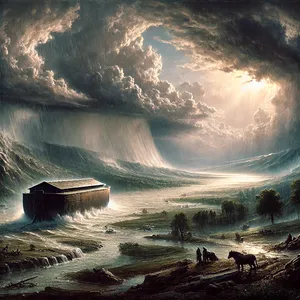 10. Po siedmiu dniach wody potopu zalały ziemię.